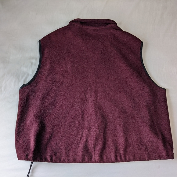 Woolrich Maroon Sweater Vest Zipper Closure Women's Size 2X - Picture 2 of 9